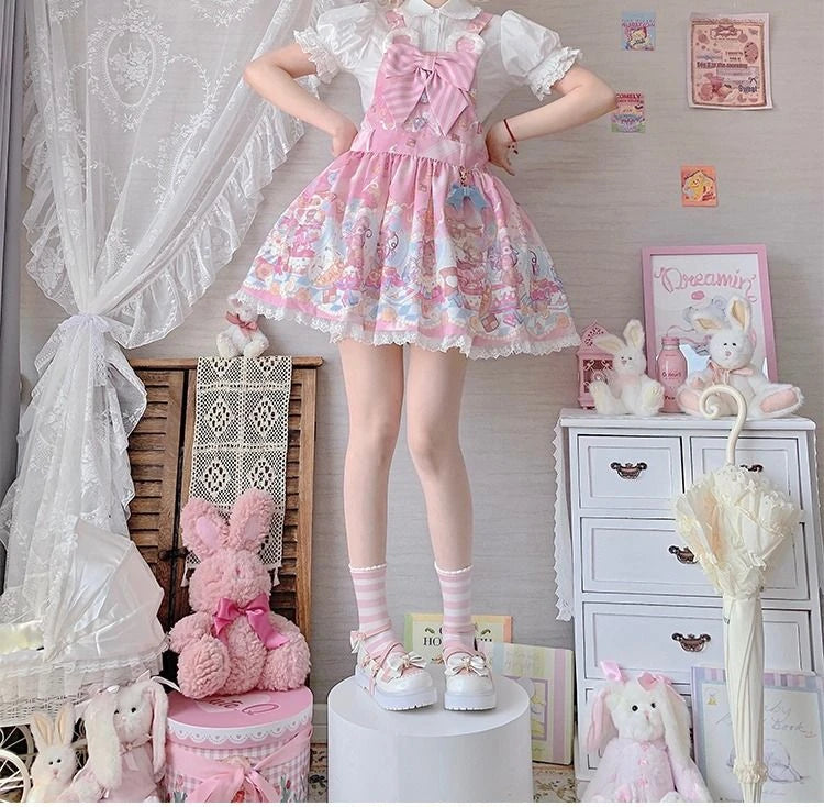 Chaussures Kawaii Noeud Papillon - Sandales Lolita à Plateforme