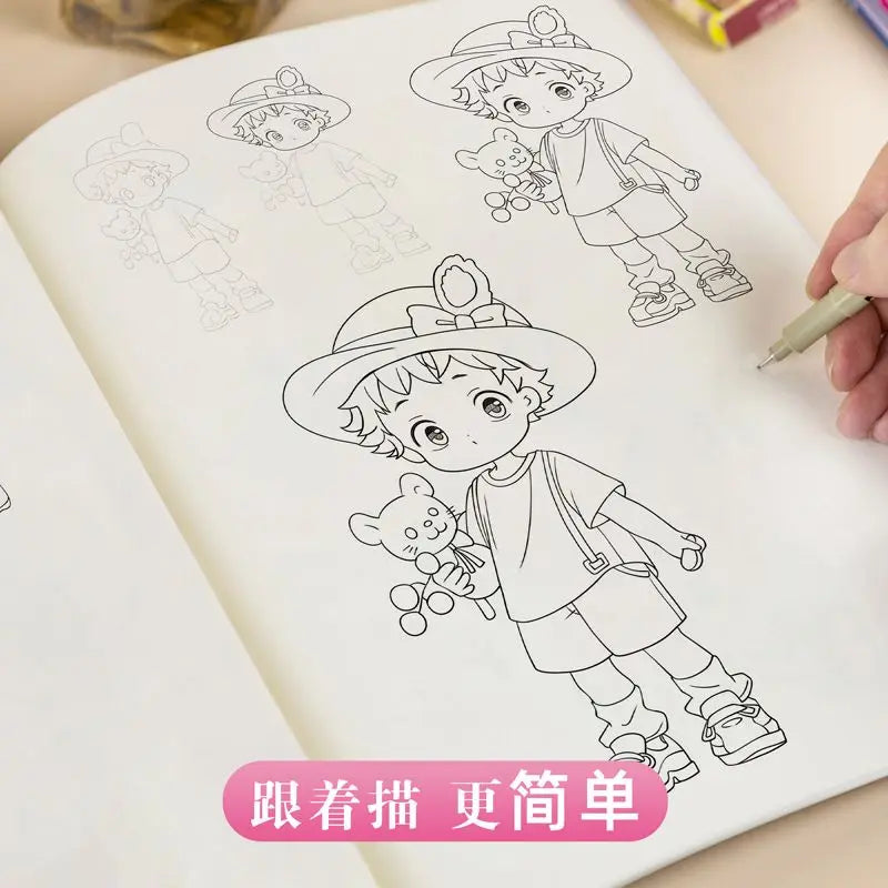 Livre de Dessin et Coloriage Manga Kawaii