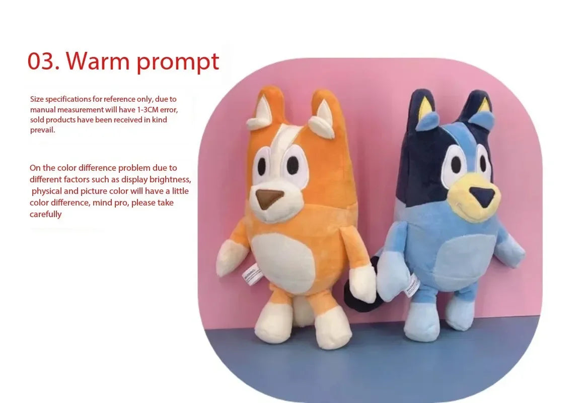 Peluche Kawaii Bluey & Bingo