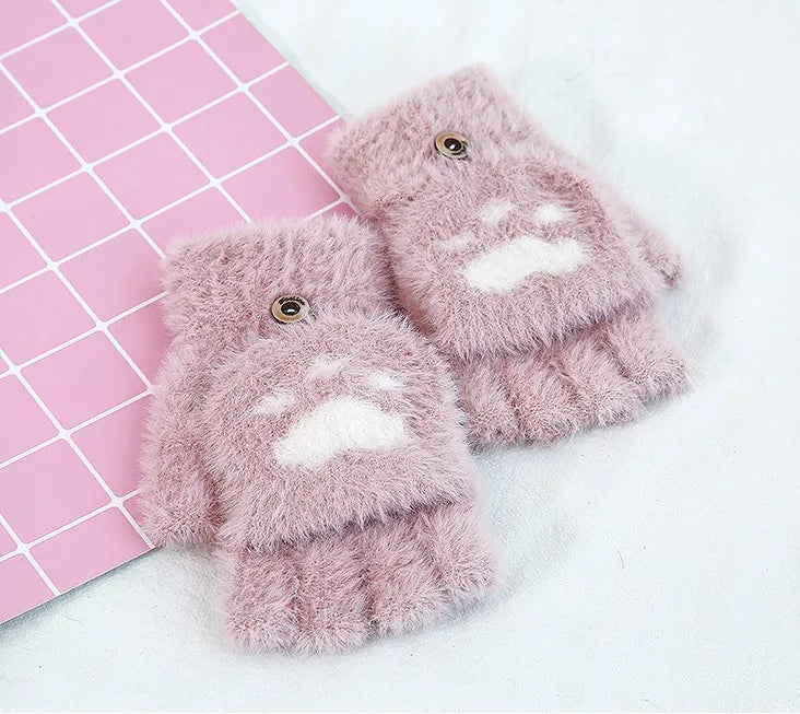 Mitaines Kawaii Patte de Chat