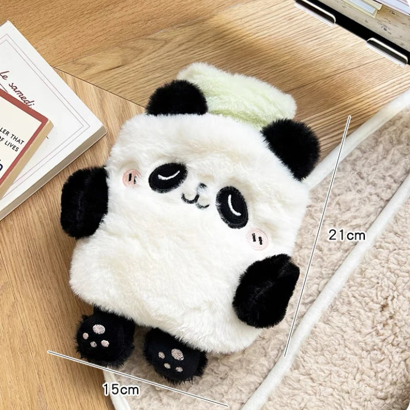 Bouillotte Kawaii avec Peluche Noir et Blanc (400ml)