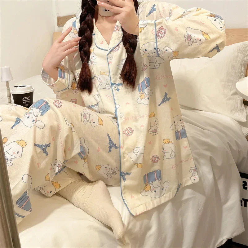 Pyjama Kawaii Cinnamoroll - Ensemble Doux et Confortable