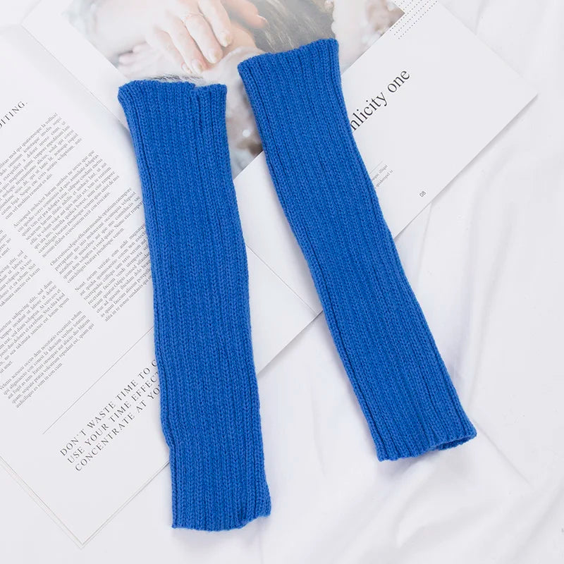 Mitaines Longues Bleu Taille unique