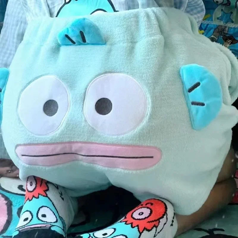 Shorts Kawaii Hangyodon en Peluche Douce