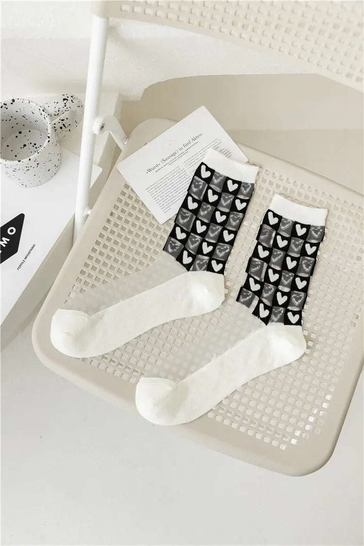 Chaussettes Transparentes Dentelles Lolita - Style Kawaii