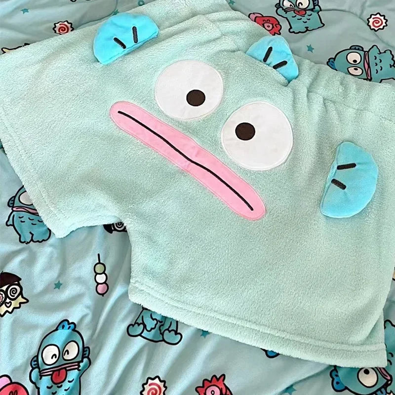 Shorts Kawaii Hangyodon en Peluche Douce