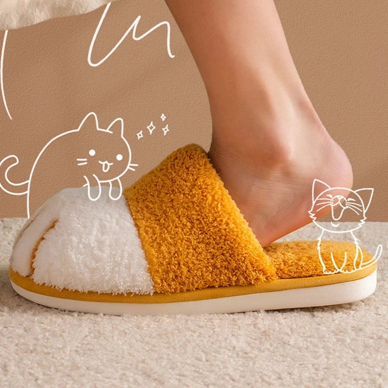 Chaussons Kawaii d'Hiver - Pattes de Chat Douces et Chaudes
