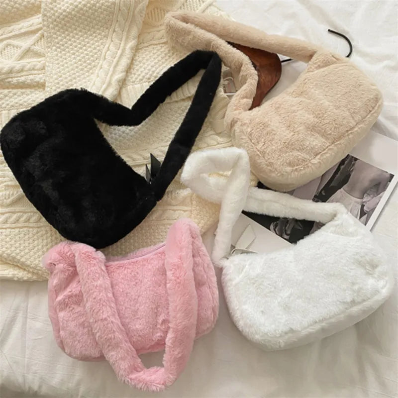 Sac à Bandoulière en Peluche