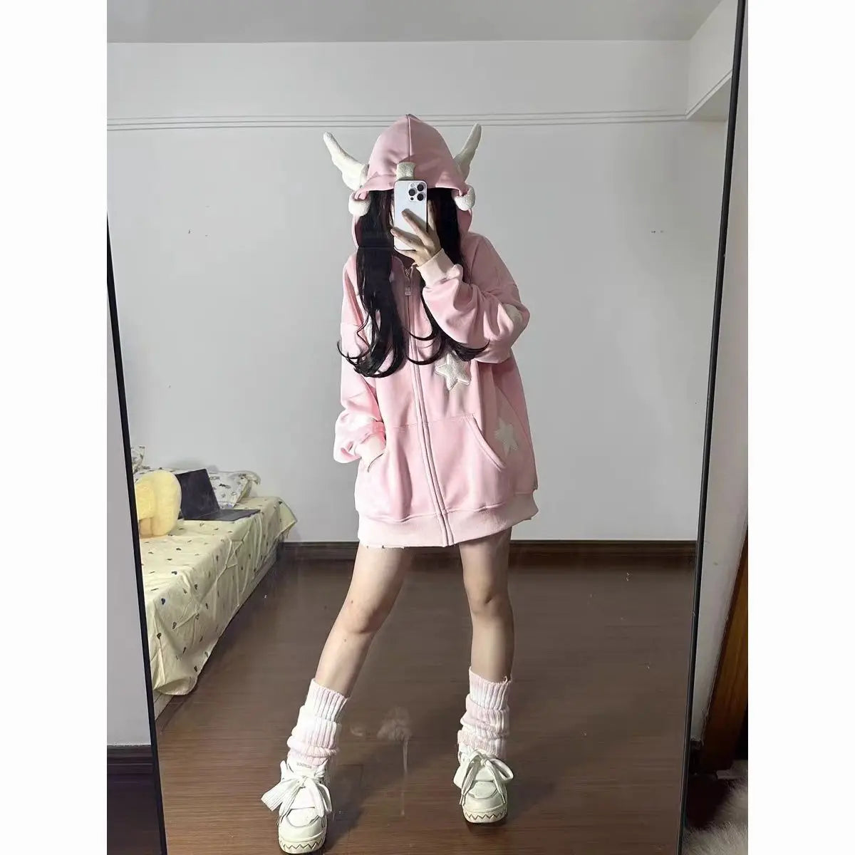 Veste Kawaii Oversize avec Ailes d'Ange