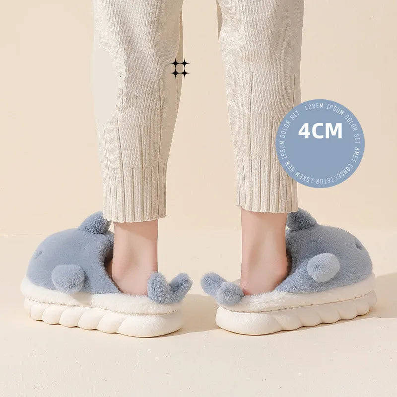 Chaussons Kawaii Requin - Pantoufles Hiver Confortable