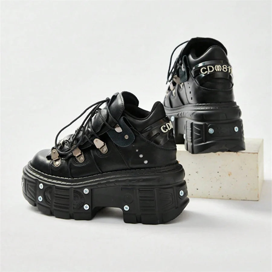 Bottes Kawaii Gothiques - Métal & Plateforme