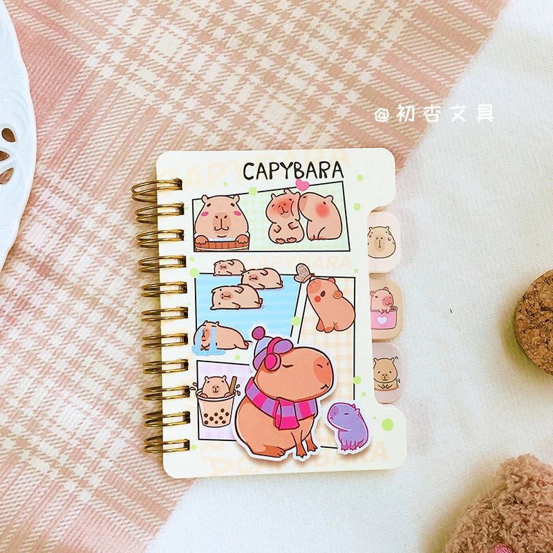 Carnet Journal Kawaii Capybara - Accessoire de Papeterie Adorable