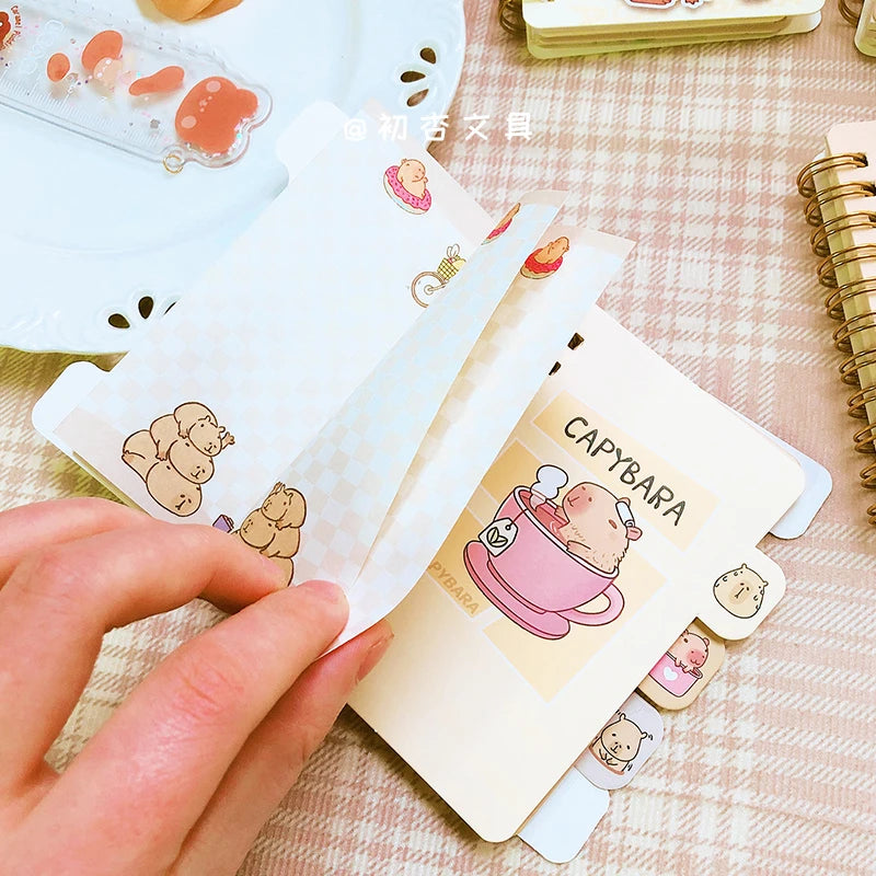 Carnet Journal Kawaii Capybara - Accessoire de Papeterie Adorable