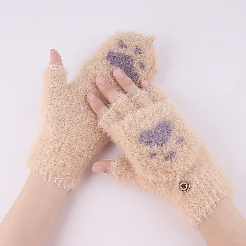 Mitaines Kawaii Patte de Chat
