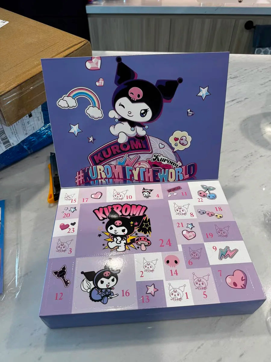 Calendrier de l'Avent Kawaii Hello Kitty et Kuromi - Édition Noël et Halloween