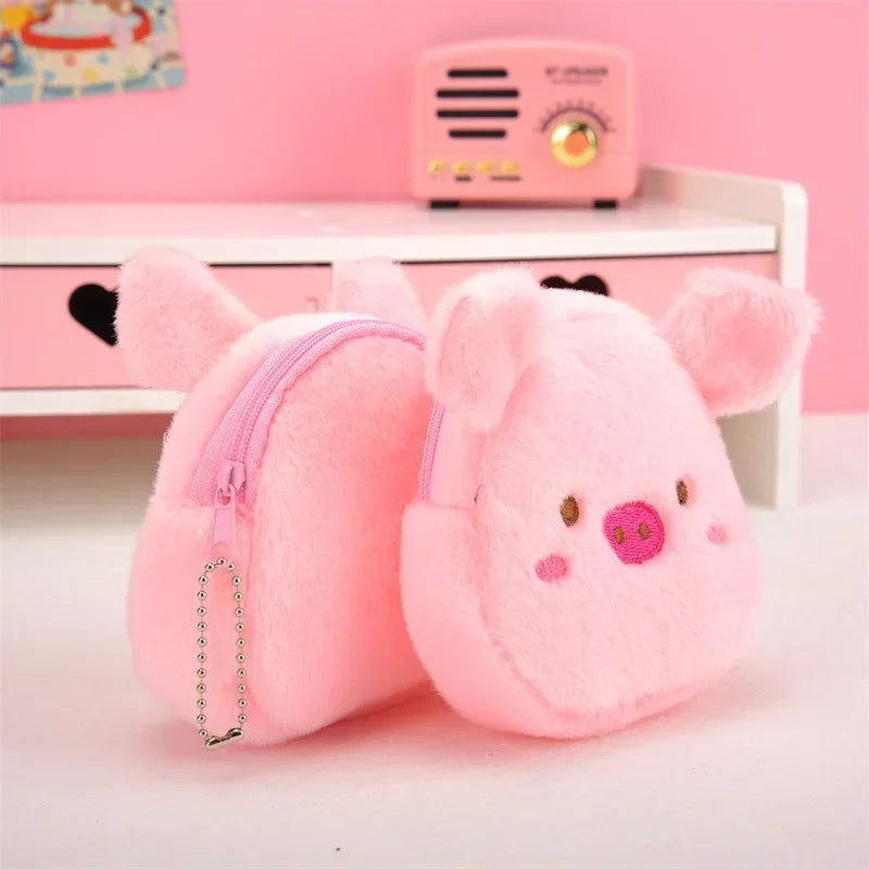 Mini Portefeuille Kawaii en Peluche Poulet