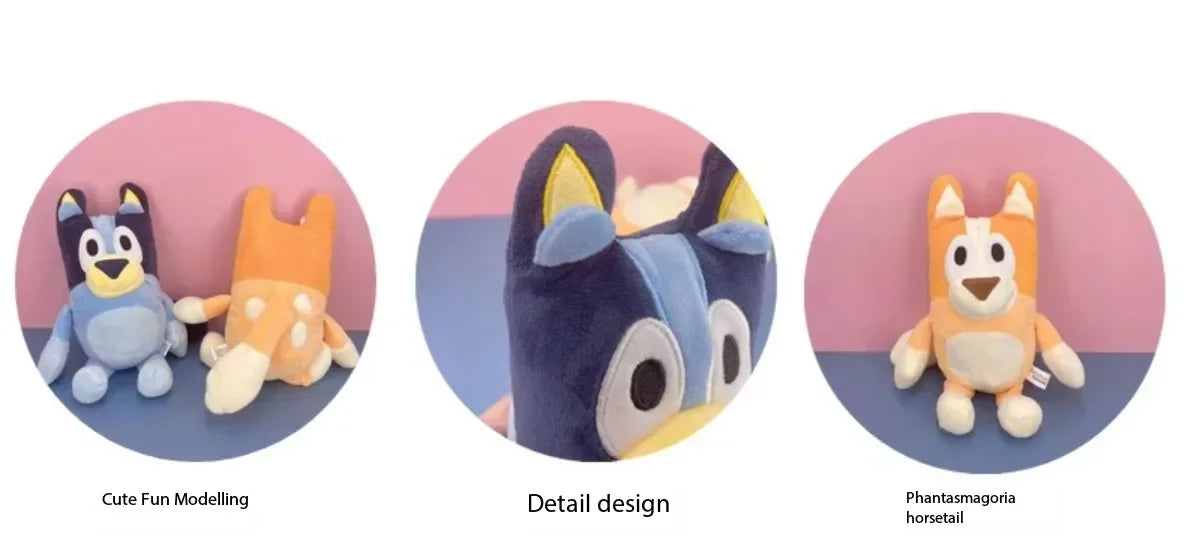 Peluche Kawaii Bluey & Bingo