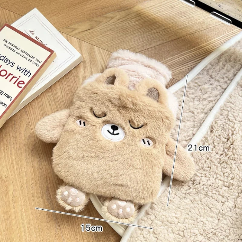 Bouillotte Kawaii avec Peluche Beige (400ml)