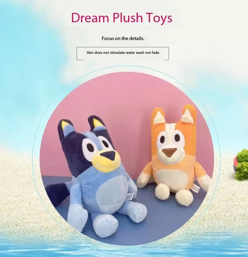 Peluche Kawaii Bluey & Bingo