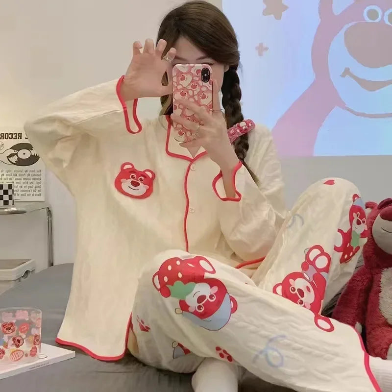 Pyjama d'Hiver Kawaii Rouge