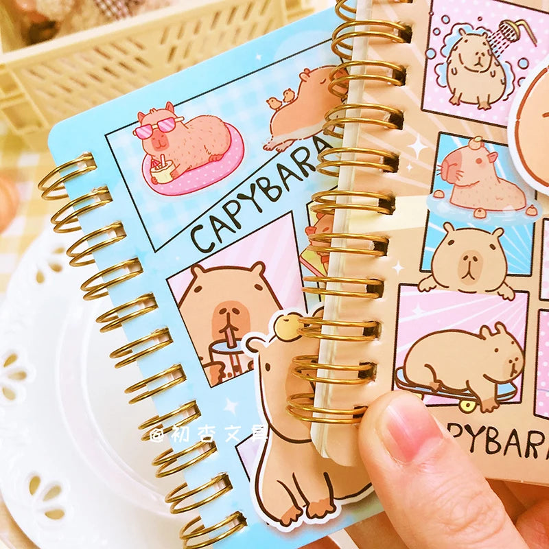 Carnet Journal Kawaii Capybara - Accessoire de Papeterie Adorable