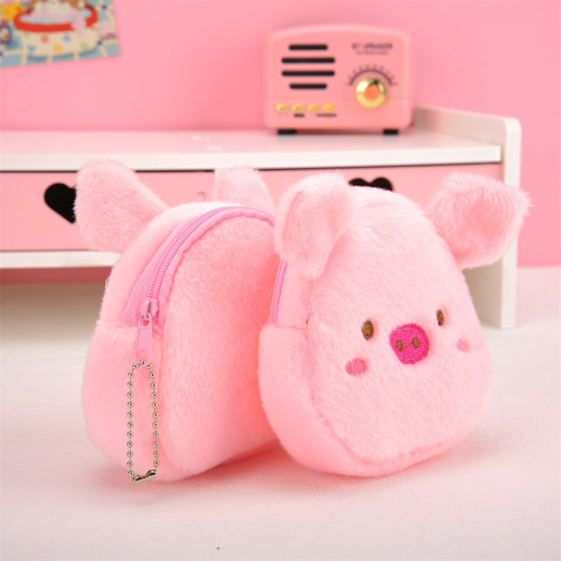 Mini Portefeuille Kawaii en Peluche Poulet