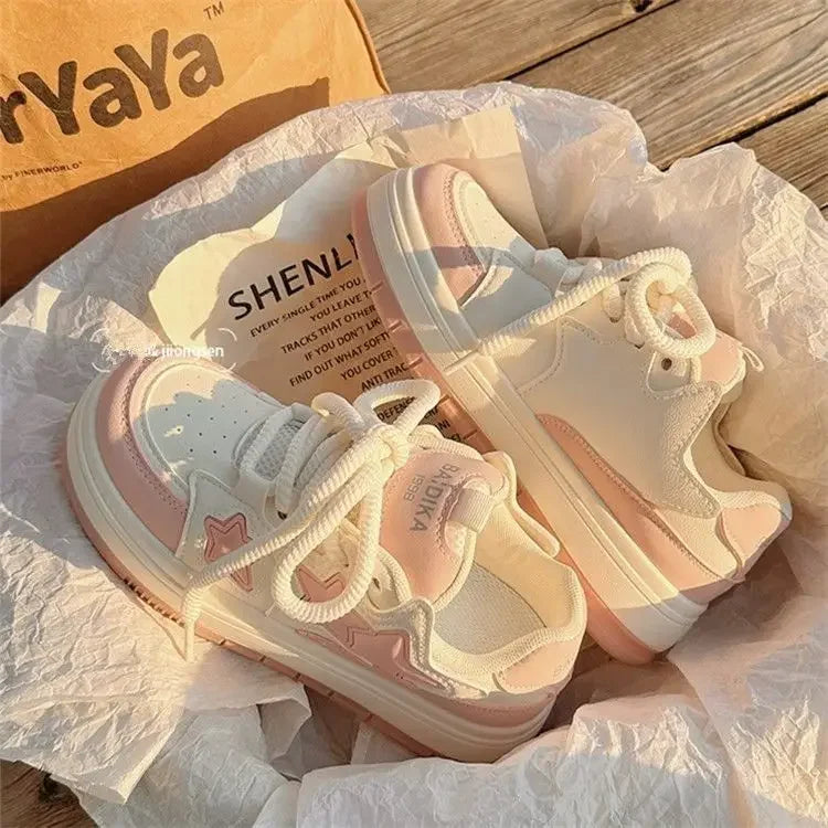 Sneakers Kawaii Coréennes Roses