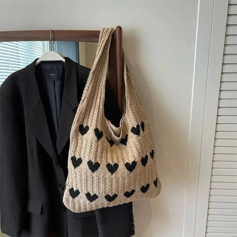 Tote bag - Cœurs Crème brûlée