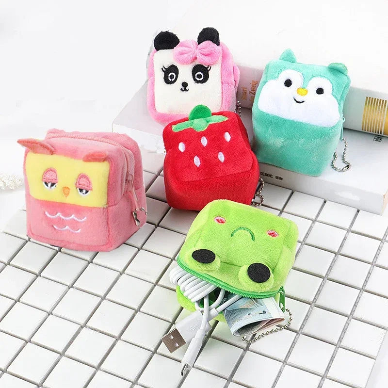Mini Portefeuille Kawaii en Peluche Poulet