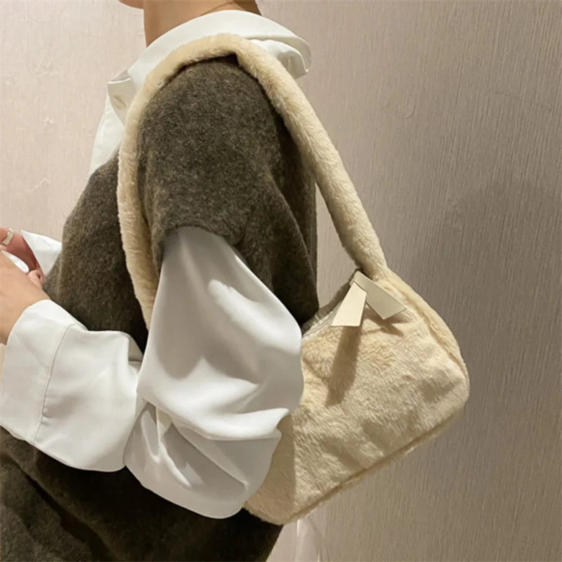 Sac à Bandoulière en Peluche