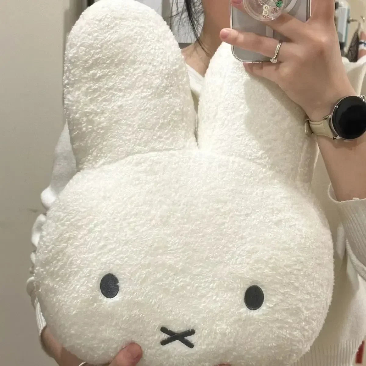 Oreiller Kawaii - Lapin blanc