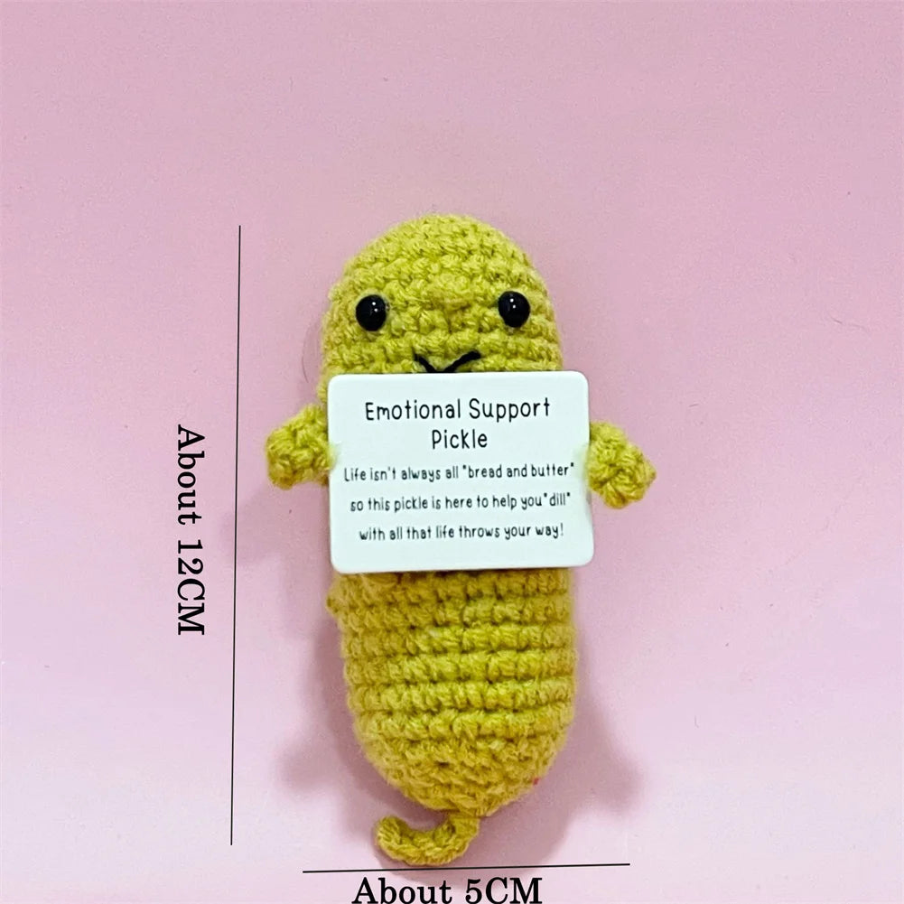 Mini fruit/légume fait main Kawaii Cornichon émotionnel 3