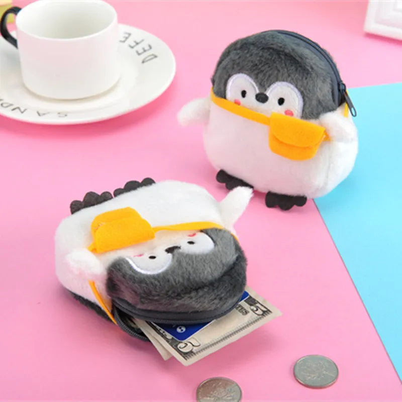 Mini Portefeuille Kawaii en Peluche Poulet
