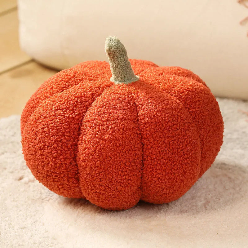Oreiller Citrouille Kawaii Rouge
