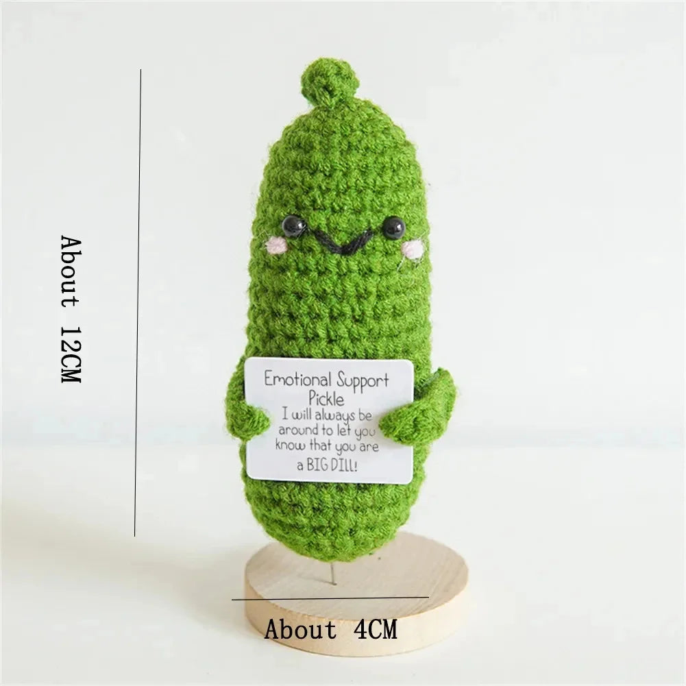 Mini fruit/légume fait main Kawaii Cornichon émotionnel 1