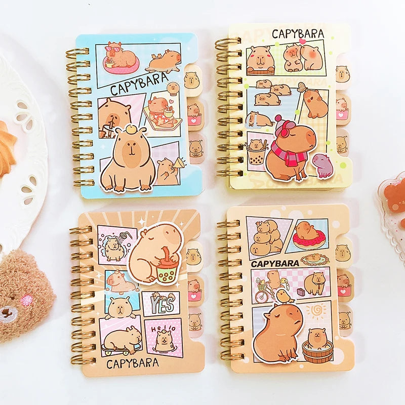 Carnet Journal Kawaii Capybara - Accessoire de Papeterie Adorable