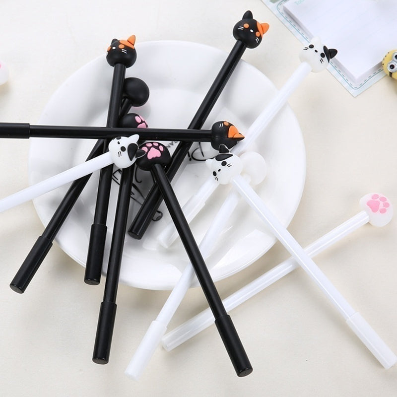 Lot de 10 Stylos Gel Kawaii - Cat