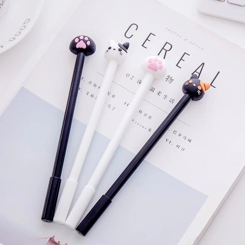 Lot de 10 Stylos Gel Kawaii - Cat