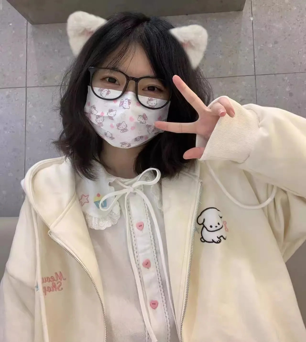 Hoodie Kawaii - Zip up