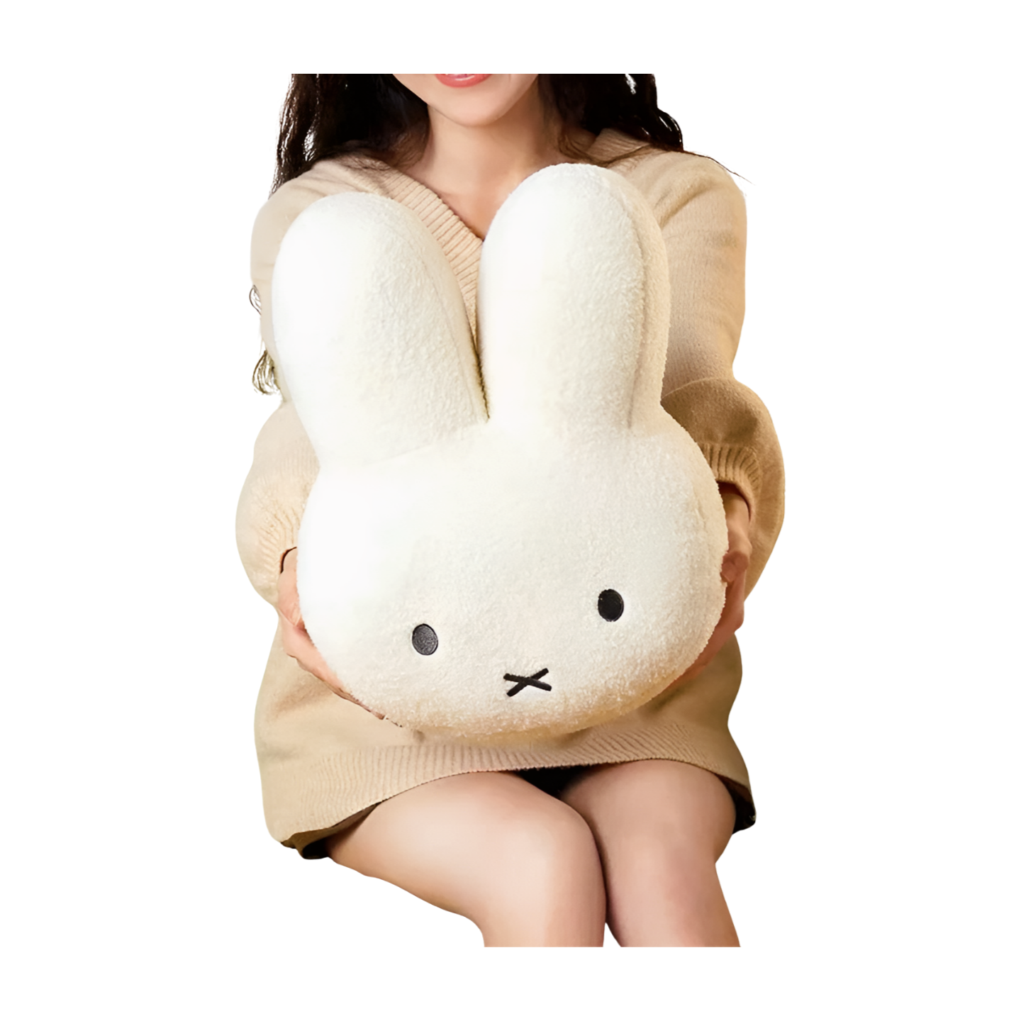 Oreiller Kawaii - Lapin blanc Lapin blanc