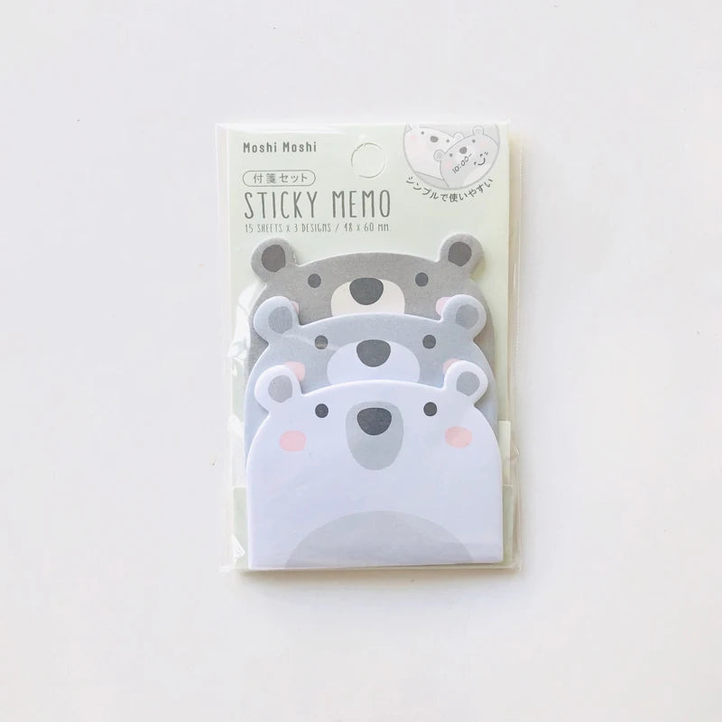 Bloc de Notes Kawaii Animaux Adorables Ours
