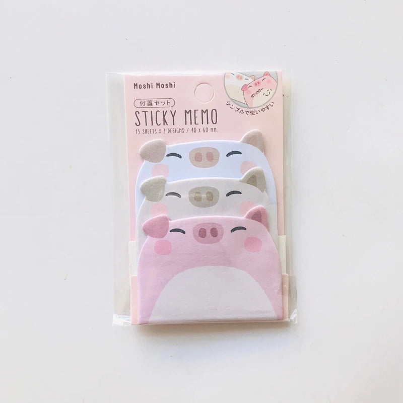 Bloc de Notes Kawaii Animaux Adorables Cochon