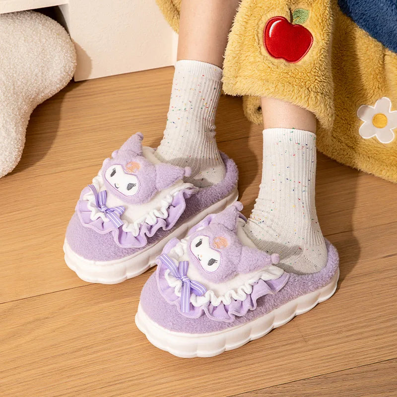 Chaussons Kawaii Cinnamoroll & Hello Kitty - Hiver  Univers Kawaii   