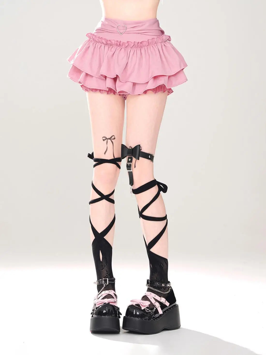 Y2K Kellykitty Japan Black Half Length Skirt Female A-word Summer Fluffy Skirt Self Cultivation Appear Thin Cake Short Pleated