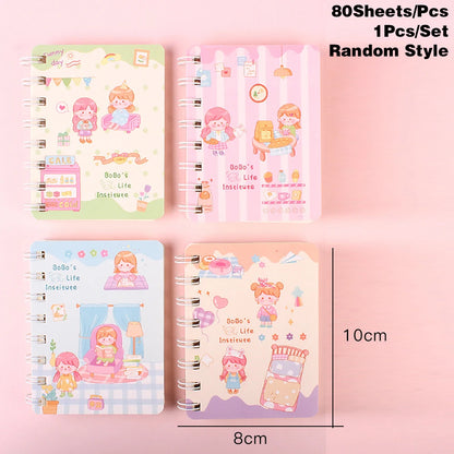 Carnet Kawaii à Spirales 🐻 | Mini Bloc-Notes Portable B