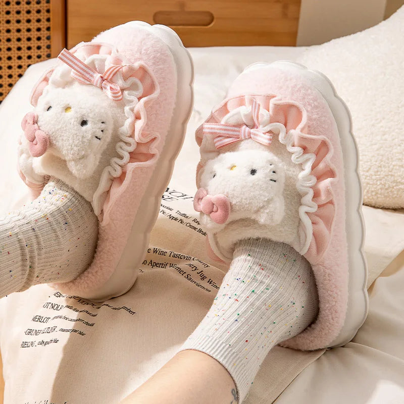 Chaussons Kawaii Cinnamoroll & Hello Kitty - Hiver  Univers Kawaii   