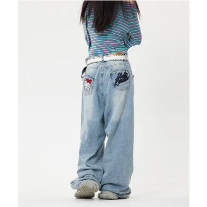 Jean Baggy Taille Haute - Sanrio  Univers Kawaii   