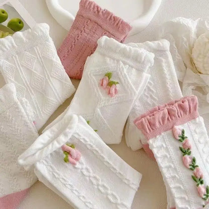 Set de 5 Paires de Chaussettes Kawaii Lolita  Univers Kawaii   