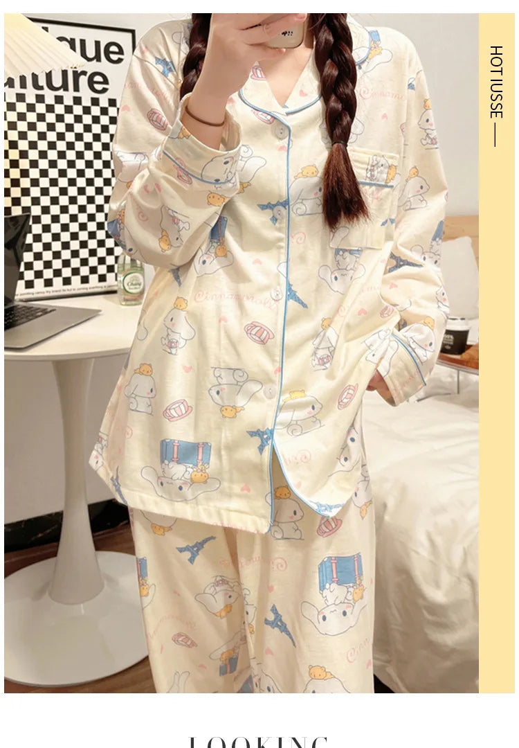 Pyjama Kawaii Cinnamoroll - Ensemble Doux et Confortable