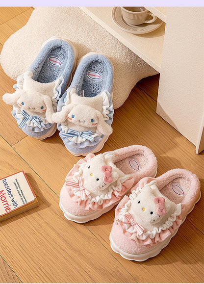 Chaussons Kawaii Cinnamoroll & Hello Kitty - Hiver  Univers Kawaii   